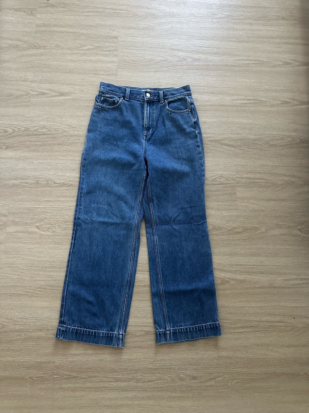 Oak + Fort High-Waisted Straight Leg Women’s Jeans - Blue